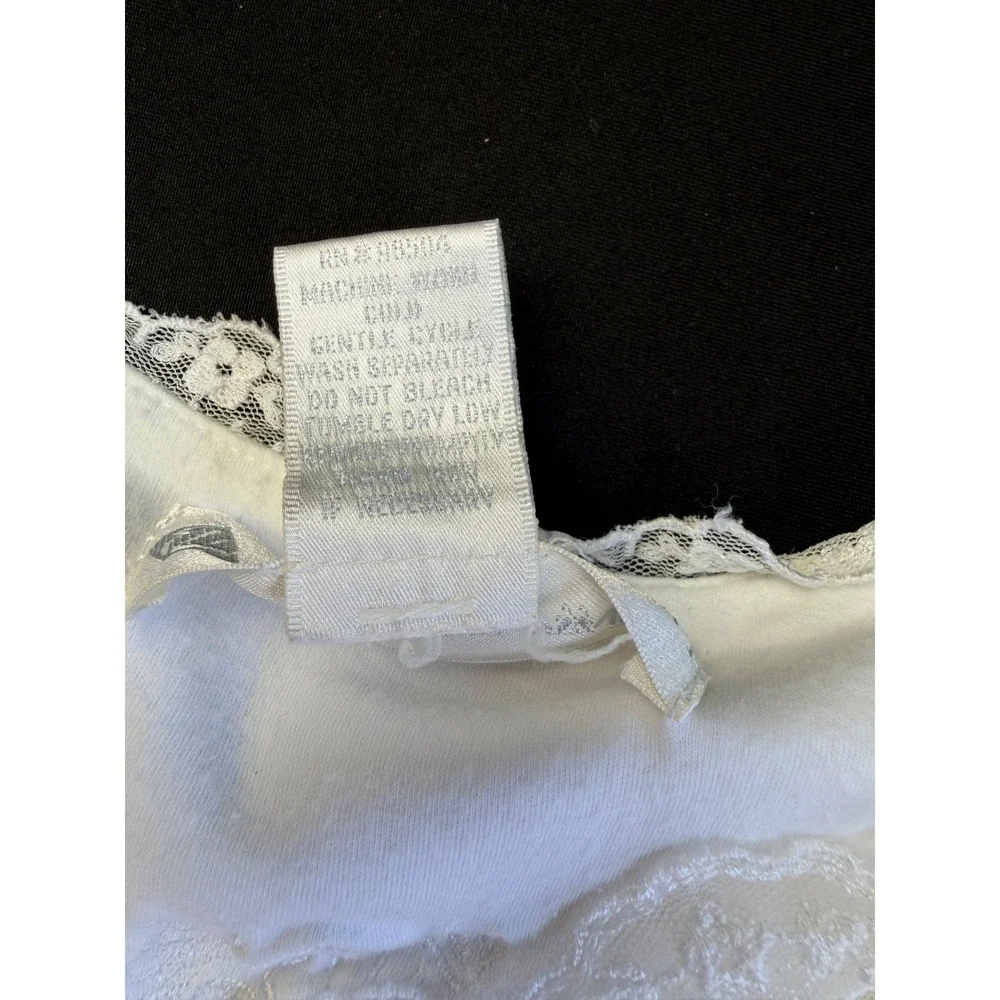 Eileen West Pajama Set Floral Lace Trim Henley Top M Cropped Pants L Sleepwear